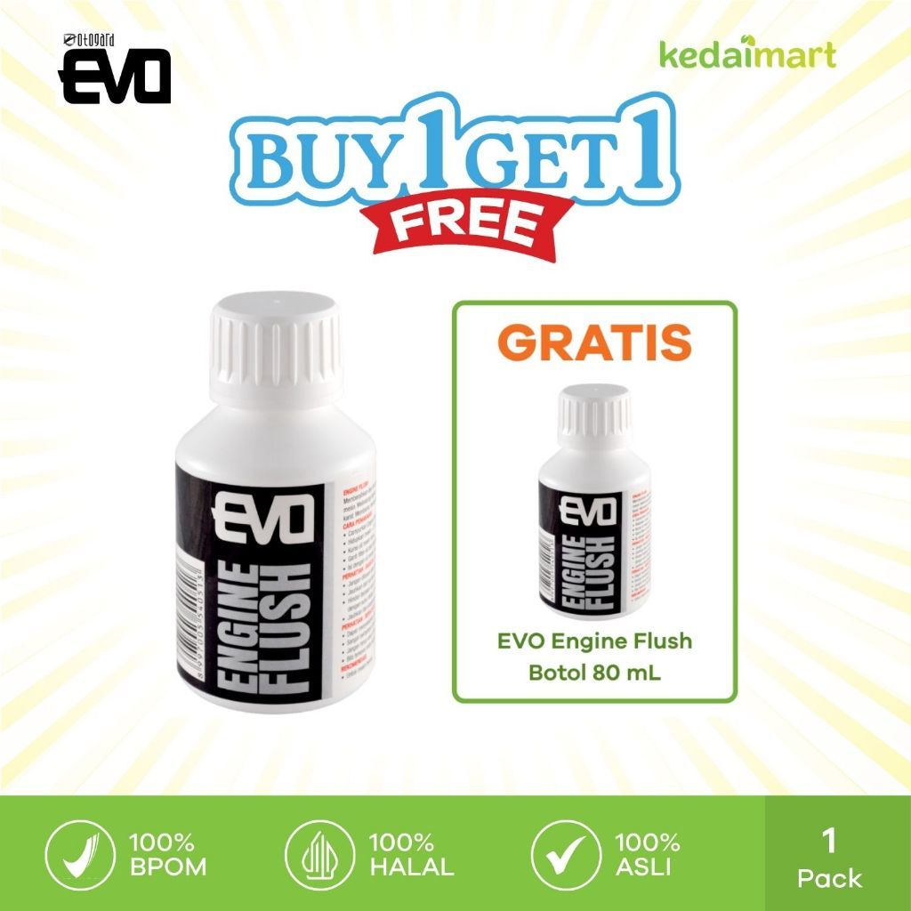 B1G1 Engine Flush I Engine Flush Motor I Engine Flush Mobil - EVO Engine Flush Botol 80 mL