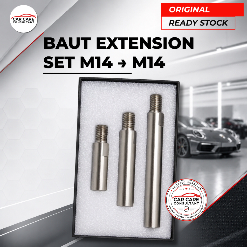 Extention Shaft Set / Baut Pemanjang - M14 to M14 - Stainless