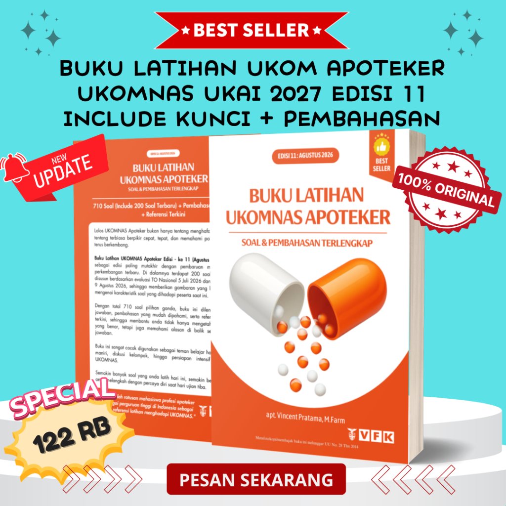 SOAL DAN PEMBAHASAN UKAI UKMPPAI UKOM APOTEKER 2027