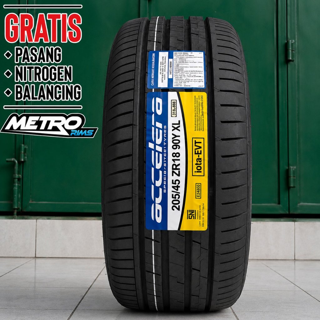 Ban Mobil R18 Kembangan Terbaru Accelera Iota Evt 205/45 R18 Accelera Ukuran 205 45 R18