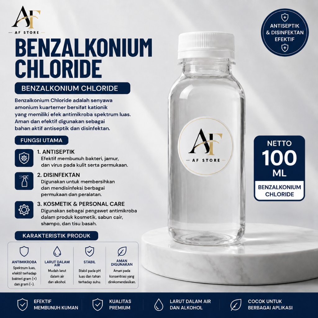BKC / Benzalkonium Chloride / Anti Bakteri / BKC 50% (100ml)
