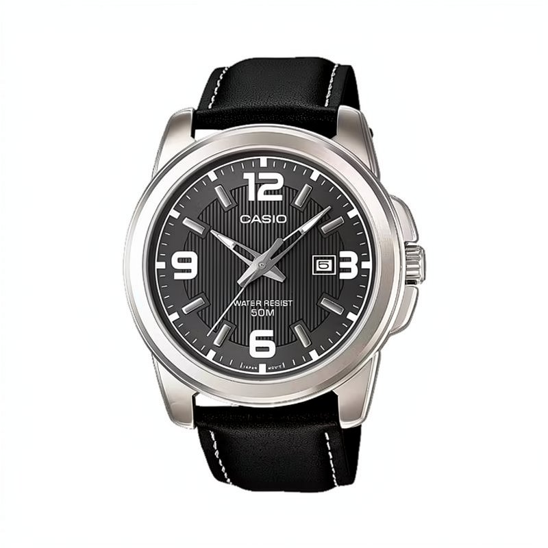 JAM TANGAN PRIA CASIO MTP-1314L-8A ORIGINAL - MTP1314L HITAM