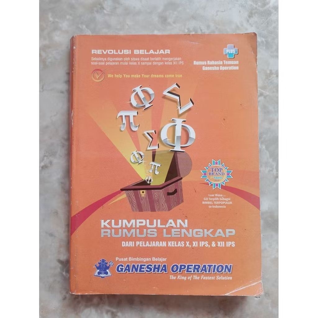 Buku Ganesha Operation Kumpulan Rumus Lengkap Pelajaran Kelas X XI IPS & XII IPS