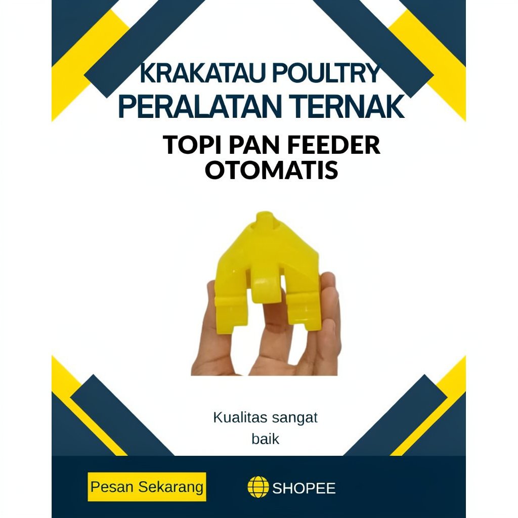 TOPI PAN FEEDER OTOMATIS / PART PAKAN AYAM OTOMATIS
