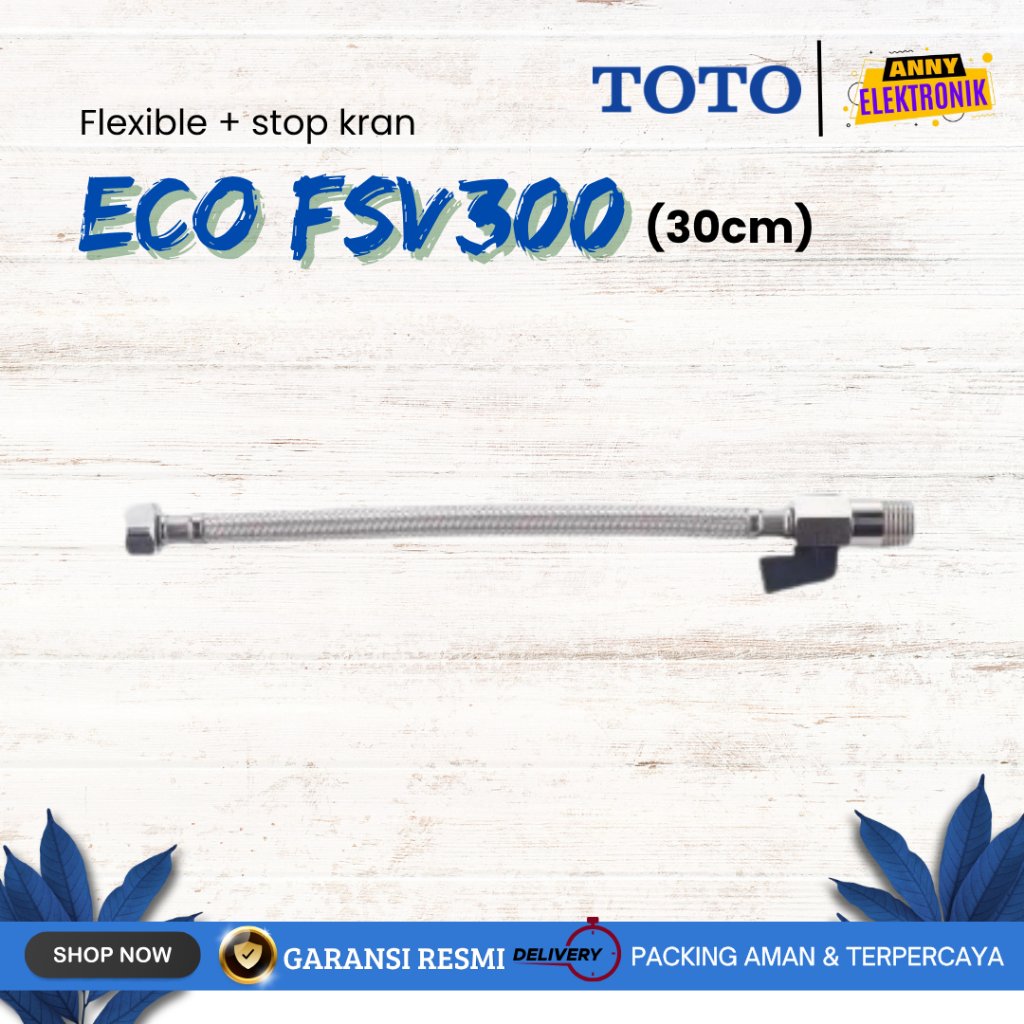 TOTO ECO FSV 300 STOP VALVE WITH FLEXSIBLE HOSE ECO FSV300 Flexible 30cm