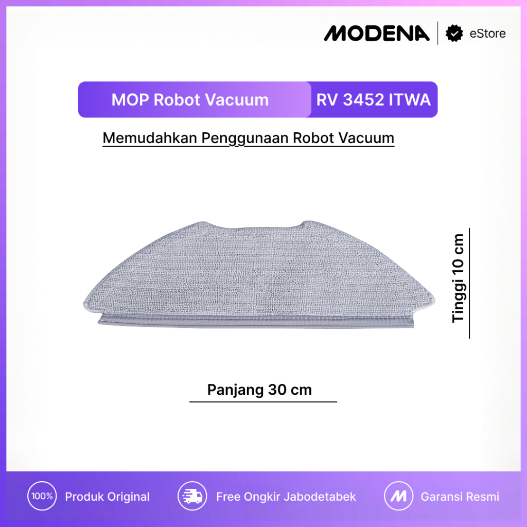 MOP - Accessories MODENA Seamless Smart Robot Vacuum WiFi LIDAR - RV 3452 ITWA