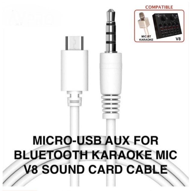 Kabel Micro Usb to Aux Jack 3.5mm Converter Audio 1M Micro Usb to DC 3.5mm