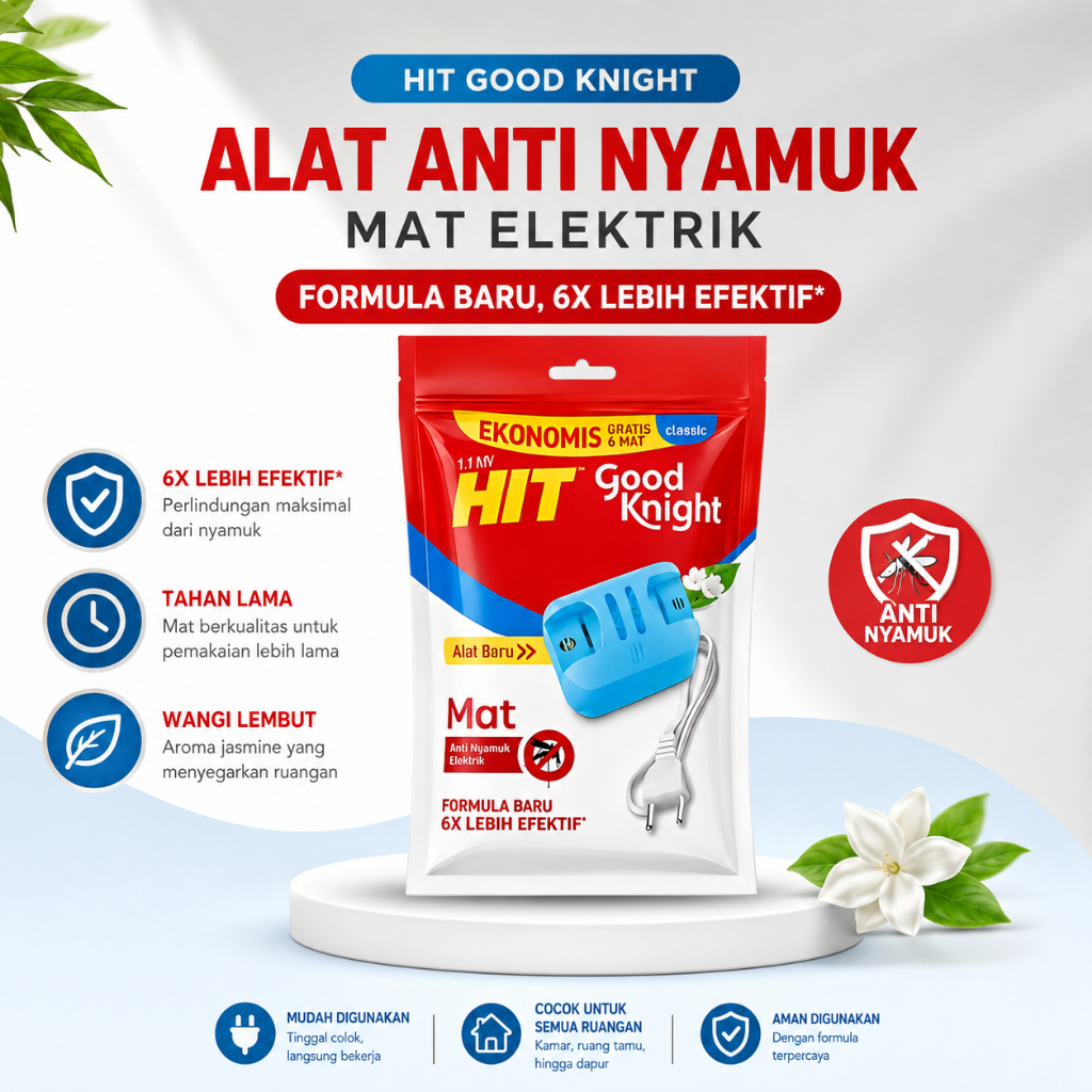 HIT MAT ELEKTRIK ALAT EKONOMIS - HIT Anti Nyamuk -  HIT Obat Nyamuk