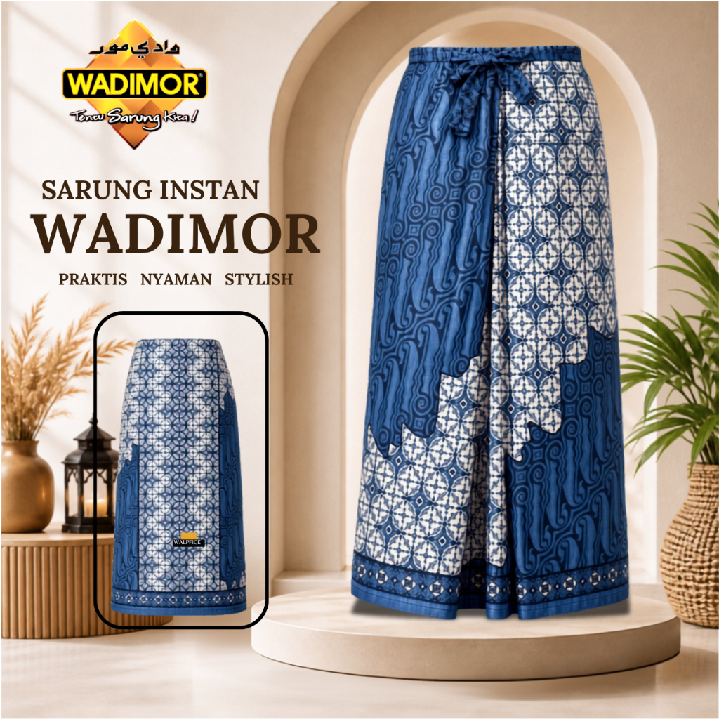 Wadimor Sarung Instan Kantong Samping – Anti Ribet, Langsung Pakai