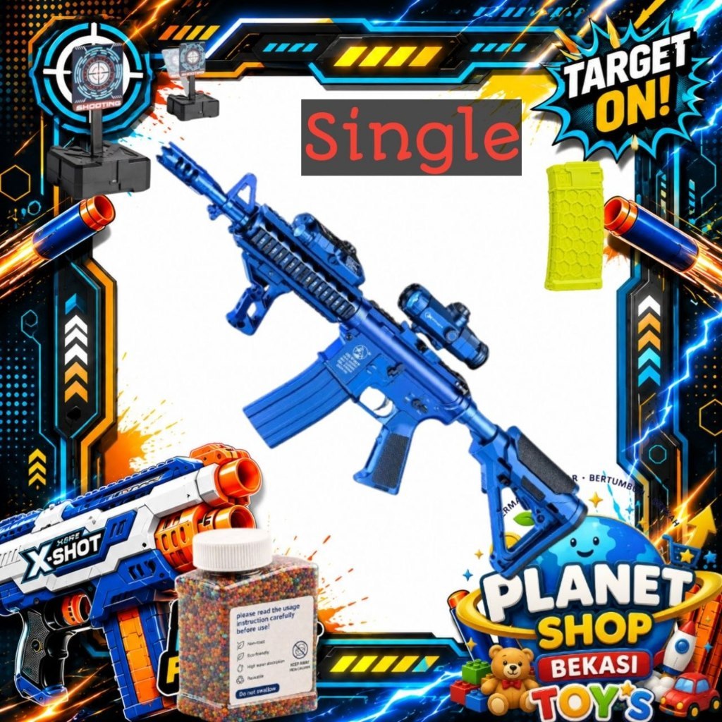 Mainan Tembakan /Weihui Series M4 Water Gel Blaster