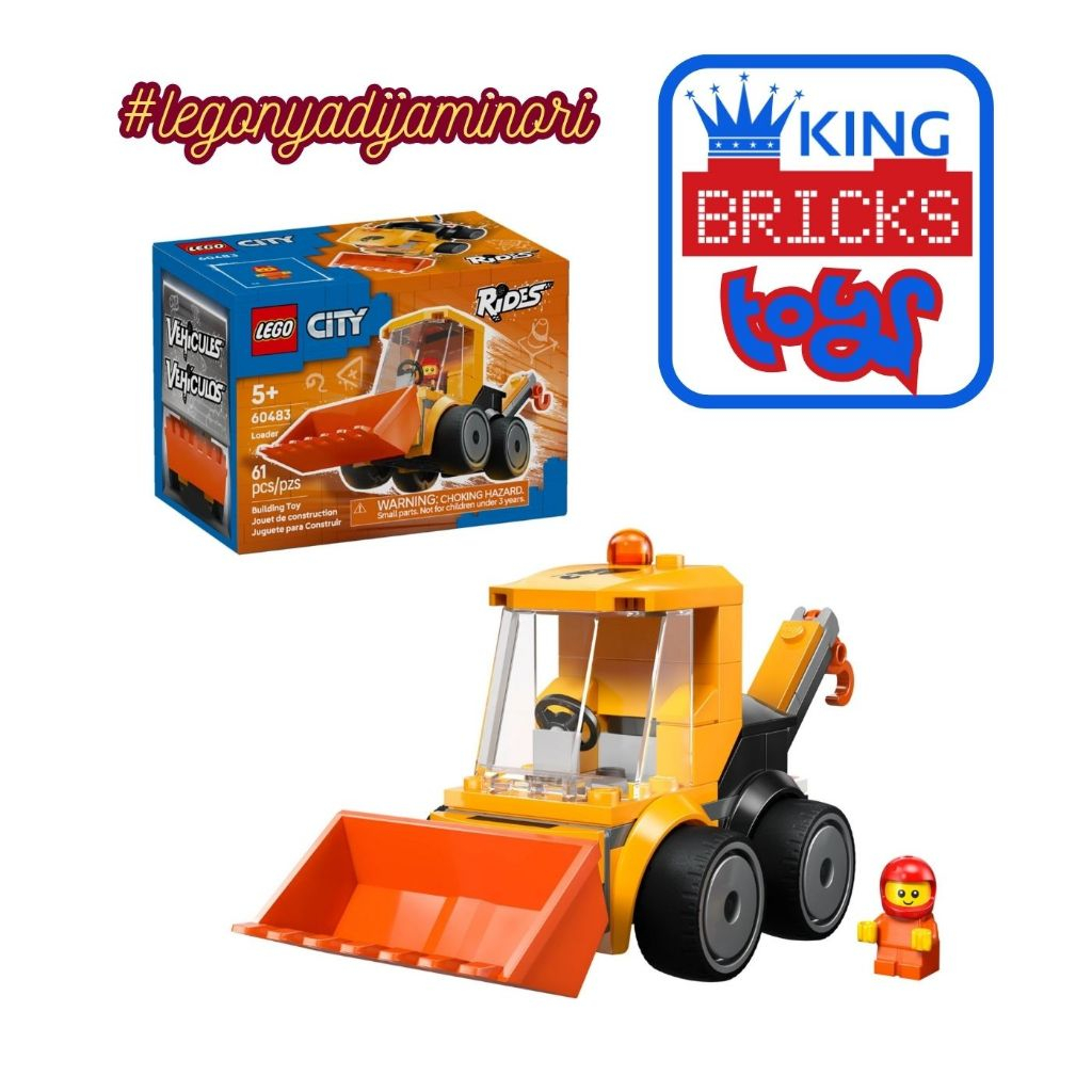 Mainan Anak LEGO 60483 Loader - CITY LEGO Original Mobil Proyek Truk Murah Jakarta