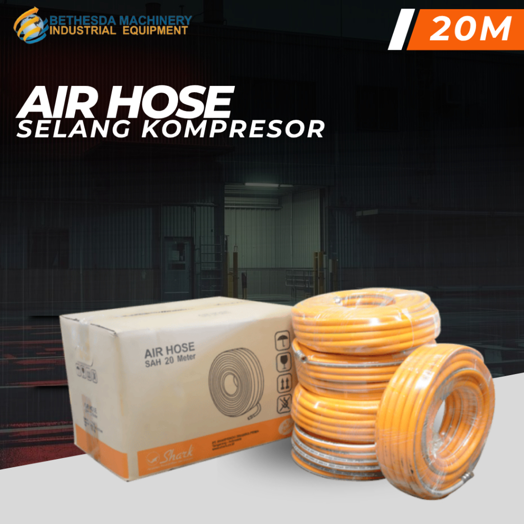 Selang Kompresor Shark 8.5 mm Panjang 20 Meter Hose Kompresor SHARK