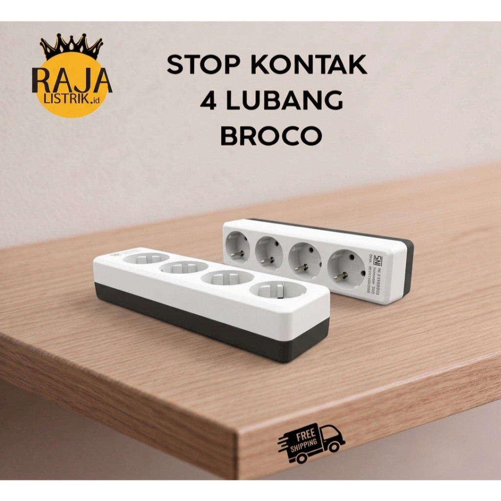 Stop Kontak 4 Lubang - Terminal Listrik (BROCO)