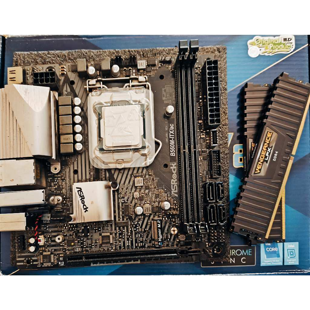 Paket i5 11400 + Mobo ASRock B560M-ITX/ac + RAM Corsair LPX 16GB (2x8GB) 3200MHz