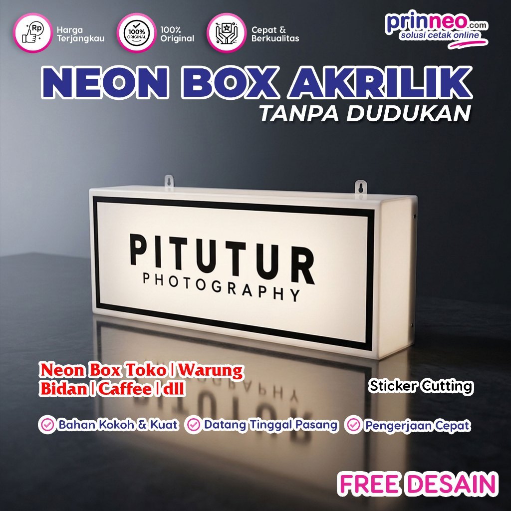 NEON BOX, NEON BOX ACRYLIC, NEON BOX OUTDOOR, NEON BOX BULAT, NEON BOX AKRILIK, NEON BOX 2 SISI