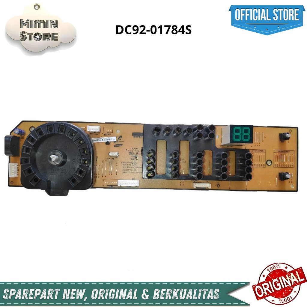 MODUL PCB DISPLAY MESIN CUCI SAMSUNG ORIGINAL WW70J3283KW
