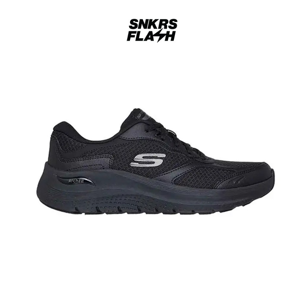 SKECHERS Sport Arch Fit 2 Original Triple Black Sepatu Sneakers Wanita - 150059BBK