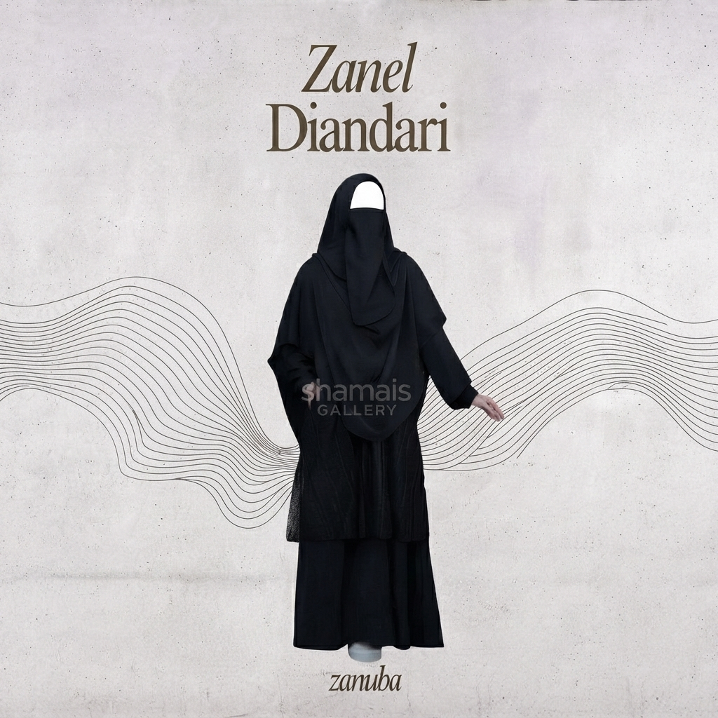 Zanel Diandari Gamis Jilbab Set | Gamis dan Jilbab Panjang Syar'i | Zanuba