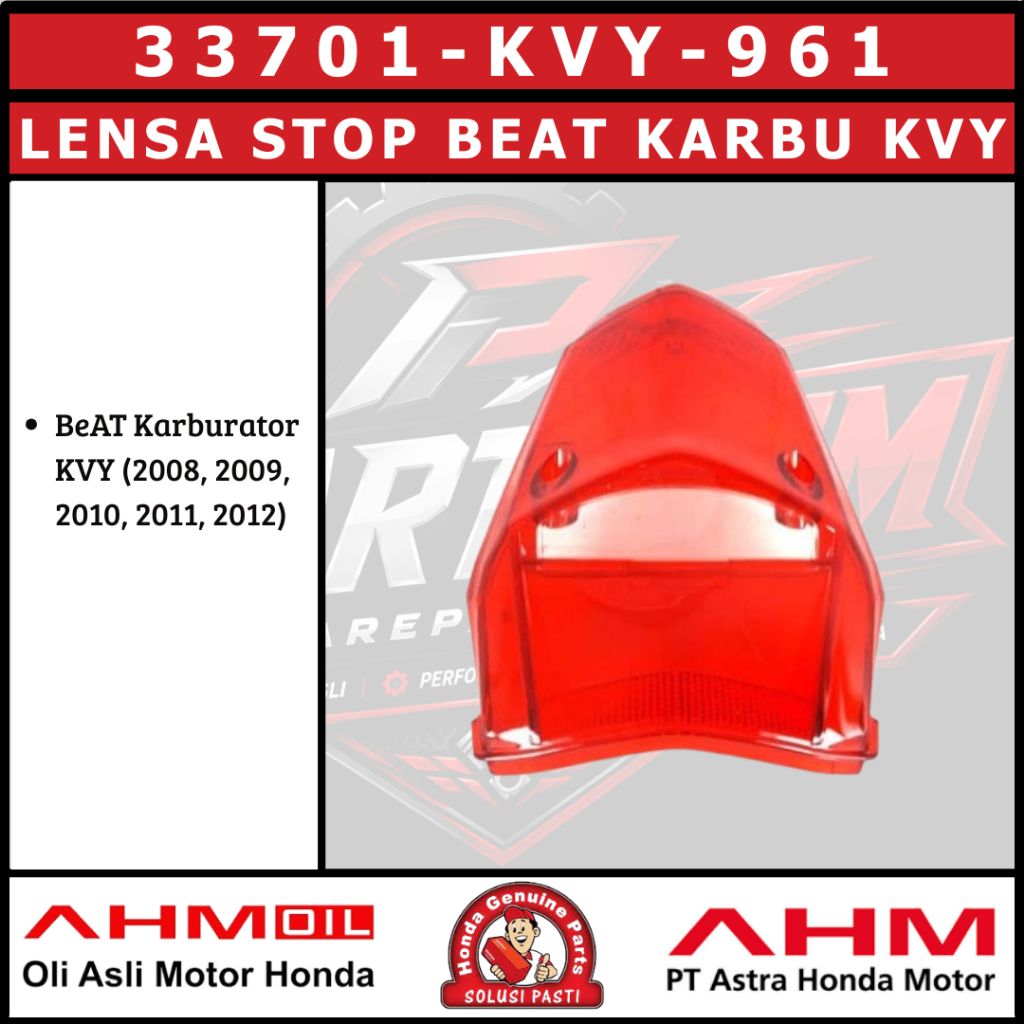 Lensa Stop Beat Karburator 2008 - 2012 KVY 33701KVY961