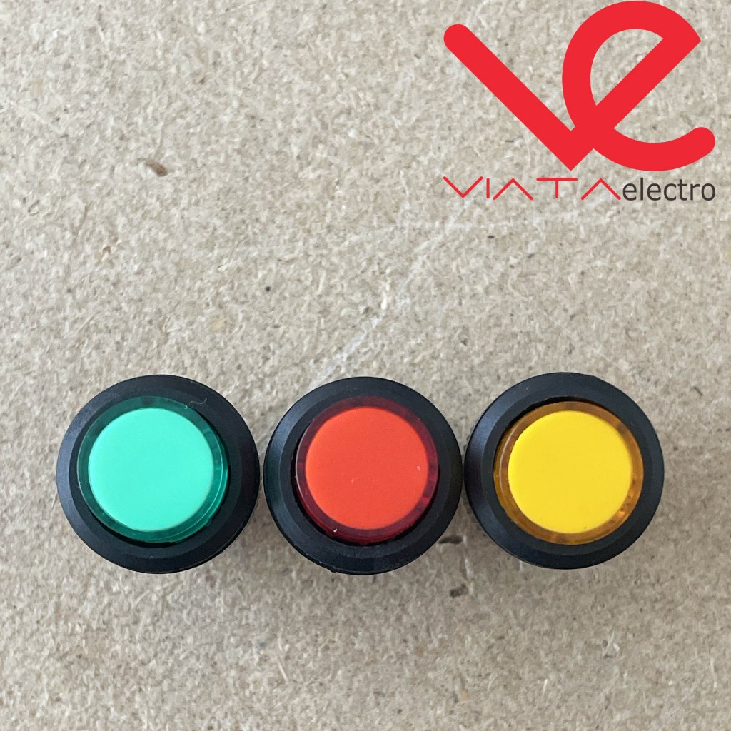 PUSH ON OFF R16-503AD TOGGLE BUTTON SWITCH ups 4 PIN R16 503AD SAKLAR BULAT SELFLOCK 16mm 3A 250V 5A