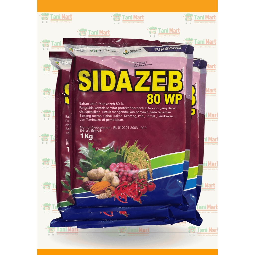 Fungsida SIDAZEB 80 WP Mankozeb 80% (1 kg)