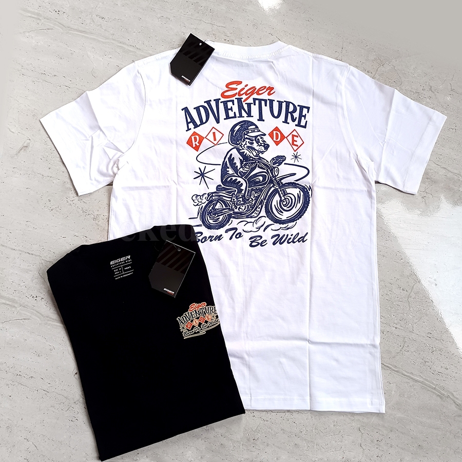 KAOS EIGER EGRID KAUS PRIA LENGAN PENDEK ORIGINAL COTTONG RIDING TOURING TEES