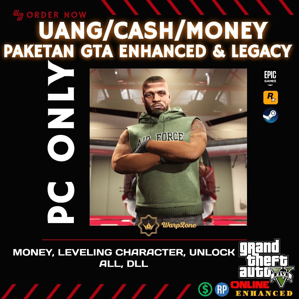 (GARANSI) UANG Cash GTA 5 ONLINE Grand Theft Auto V PC (Paket Ekonomis)