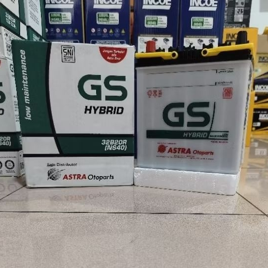 Aki Mobil NS40 GS HYBRID (Aki basah)
