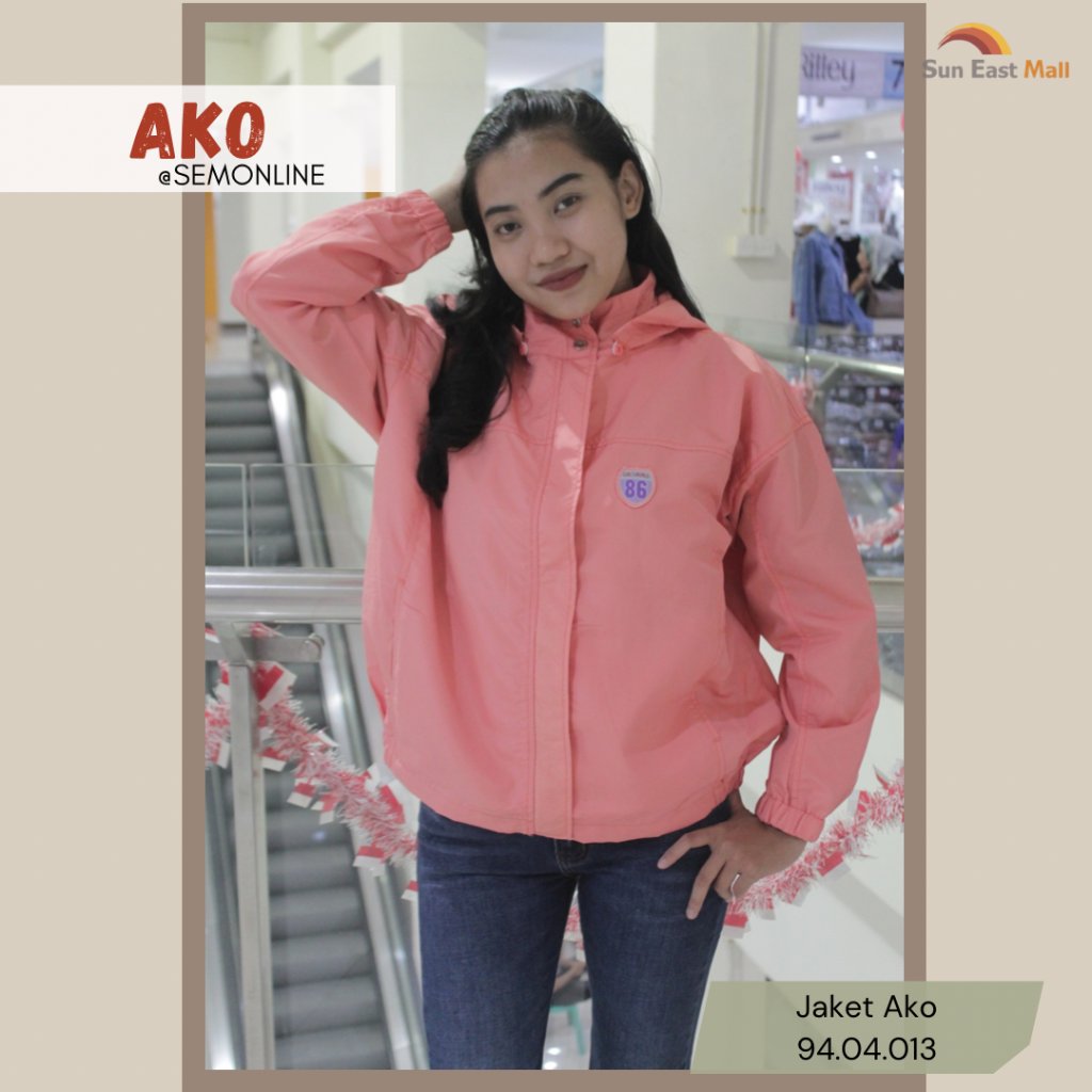 AKO - JAKET HOODIE AKO BAHAN PARASUT + FURING  TERBARU26 // 9404013/014
