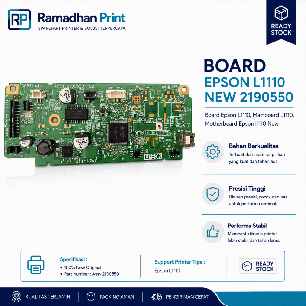 Original Mainboard Printer Epson L1110 L-1110 Board Motherboard L1110 L-1110