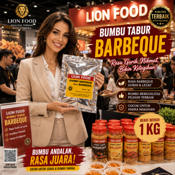 LION FOOD BBQ  Bumbu Tabur Kentang 1000g | Seasoning Powder Kentang 1kg