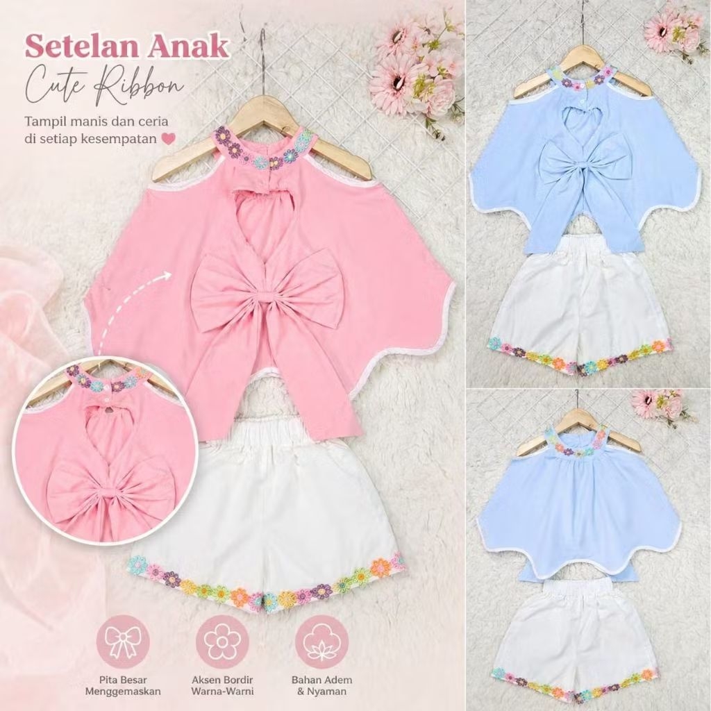 grosir baju anak fiefiekid stelan celana anak shoulder 1-2th sq88