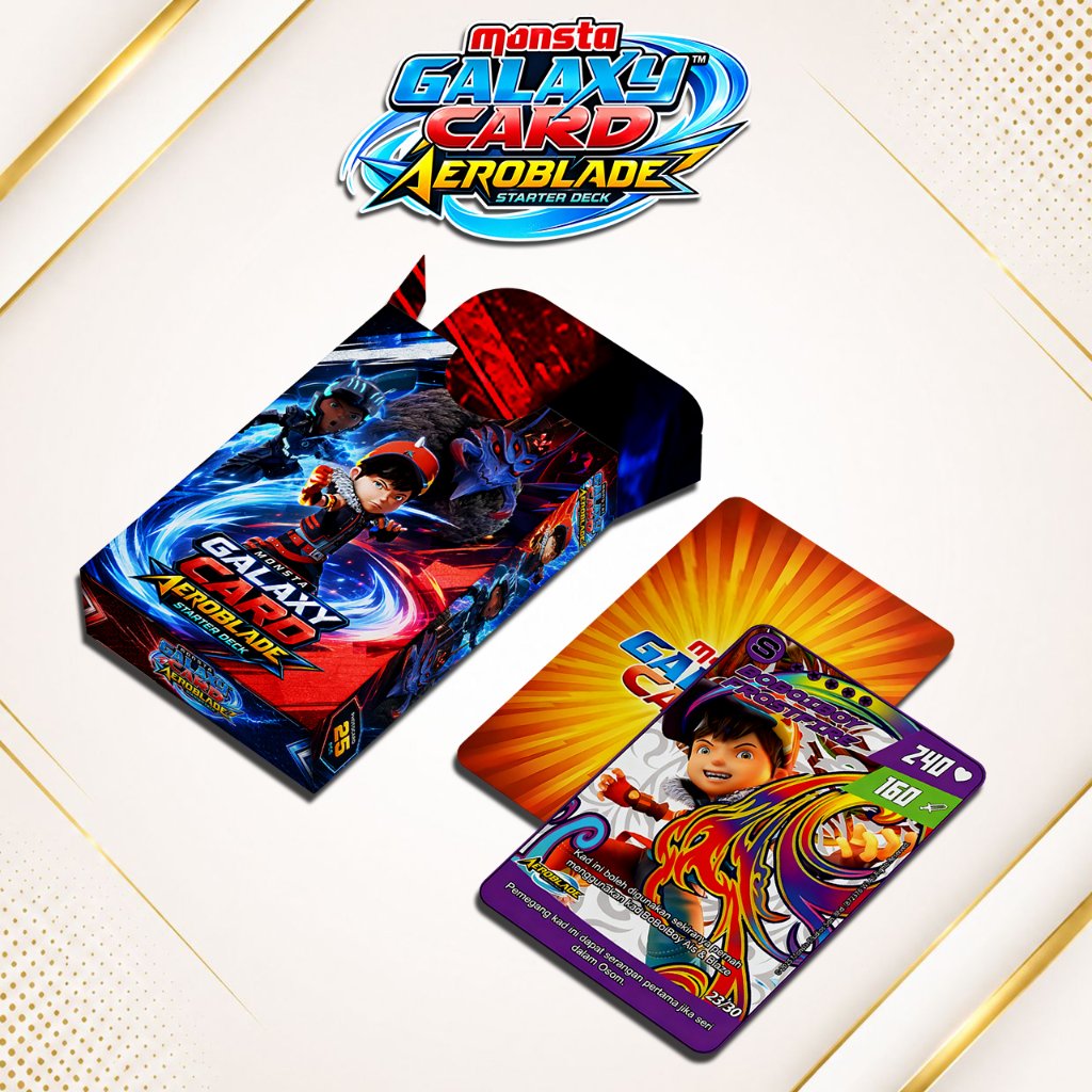 KARTU BOBOIBOY MONSTA GALAXY CARD AEROBLADE STARTER DECK UNOFFICIAL