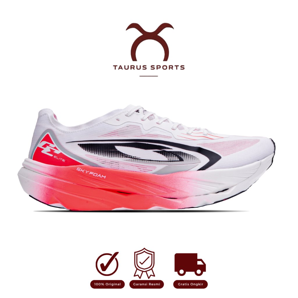 TAURUS - 910 SEPATU LARI GEIST EKIDEN ELITE X - PUTIH/MERAH/HITAM