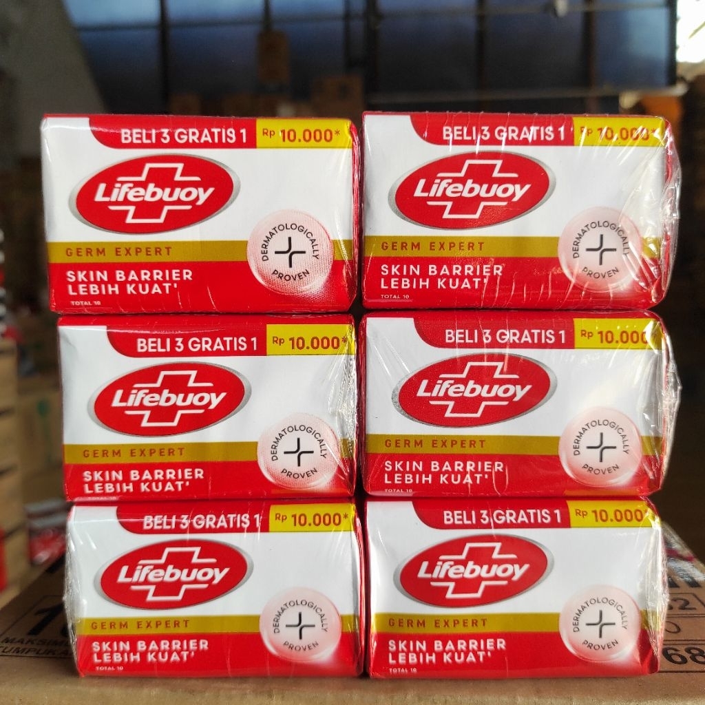 8 PCS Sabun Lifebuoy 68 GR Batangan Sabun Mandi Lifebuoy Batangan