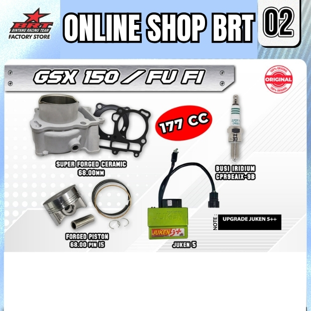 PAKET BORE UP TOURING 2 & 6 BRT GSX 150 SATRIA FU FI 150 SATRIA F F150 INJEKSI