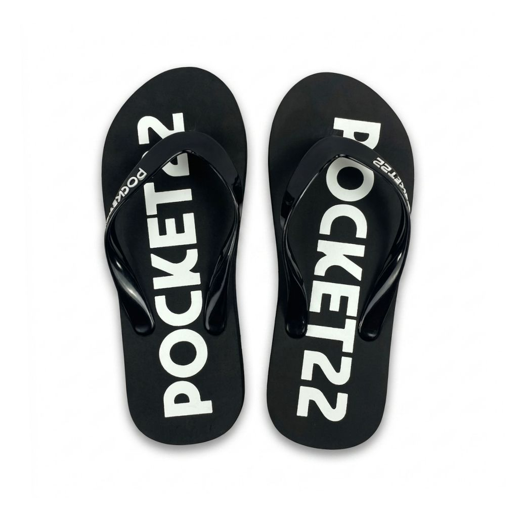 Pocket22 Sandal Jepit Spon Flipflop Distro Pria Wanita 1307-2 Rlogos