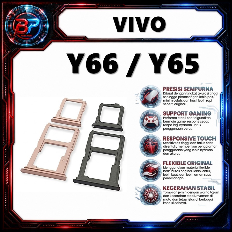 SIM SLOT / SIMLOCK / SIM HOLDER VIVO Y66 / Y65 ORI 100%