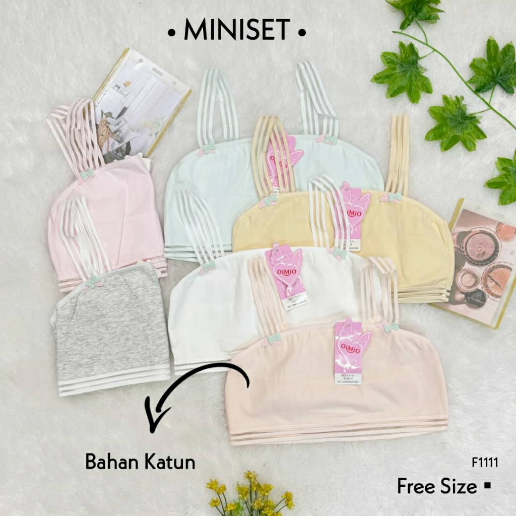 RVC75 - OIMIO Miniset Katun Anak Perempuan Tali Kecil Pakaian Dalam Anak Cewek Remaja Underwear Impo