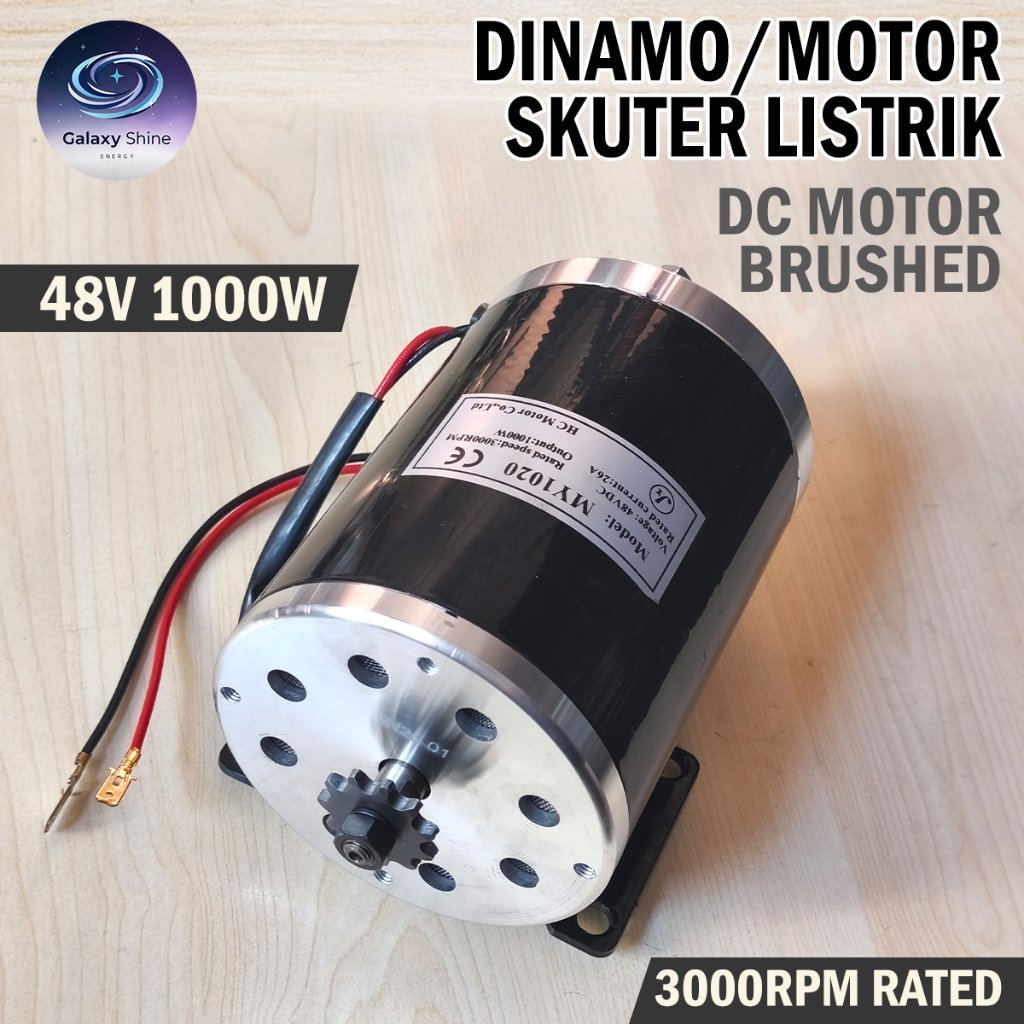 DINAMO MY1020 48V 1000W DC MOTOR BRUSHED SKUTER ELEKTRIK MOTOR MINI TRAIL ELECTRIC SCOOTER LISTRIK S