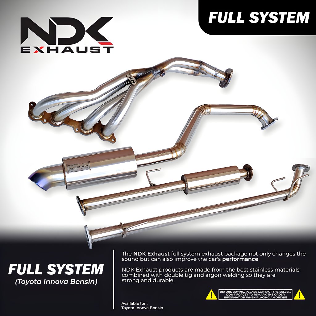Knalpot NDK Mobil Innova Bensin 1TR Fulset Knalpot Racing DK SERIES NDK EXHAUST