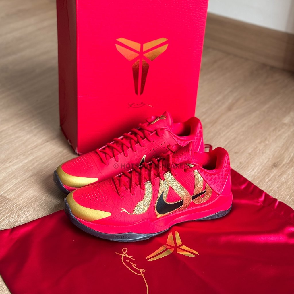 [Ready Stock] Nike Kobe 5 Protro Year Of The Mamba University Red - 100% Original Guaranteed
