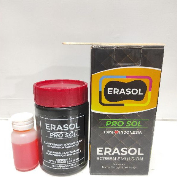 Erasol Prosol solvent Base  | Obat Afdruk Sablon Manual | Emulsion Screen Printing | Tinta Sablon So