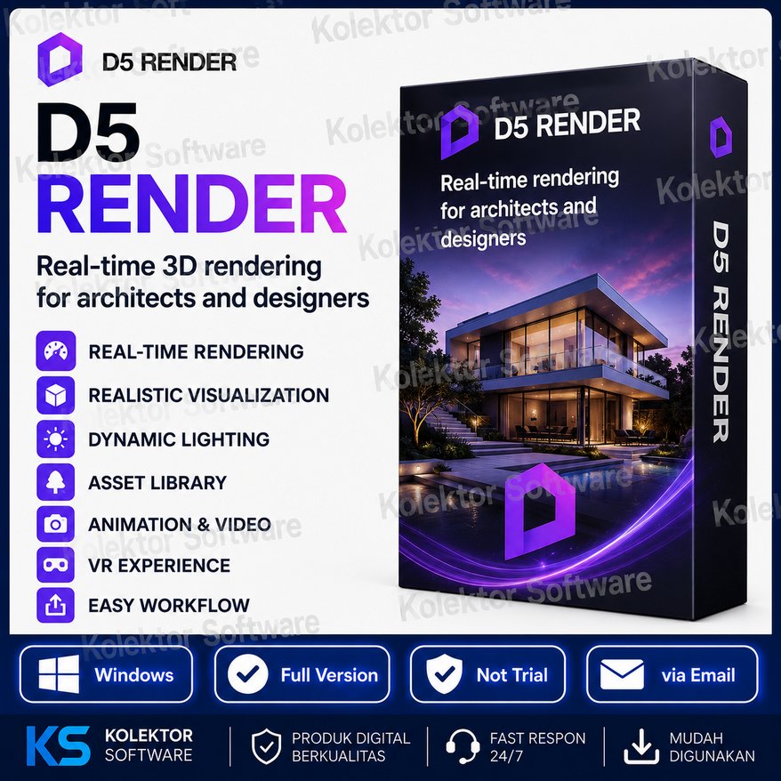 D5 Render 2.6.1.0423 - Full Version, Permanen