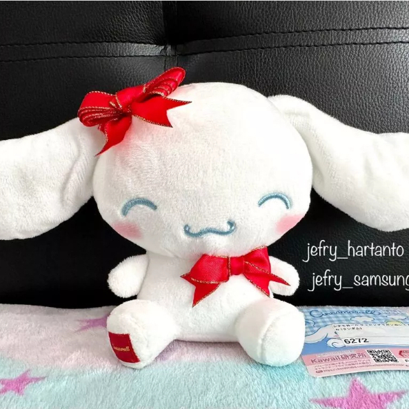Boneka Cinnamoroll Cinnamonroll Wrapping Ribbon Plush Original Sanrio Jepang Furyu Toreba Kuromi