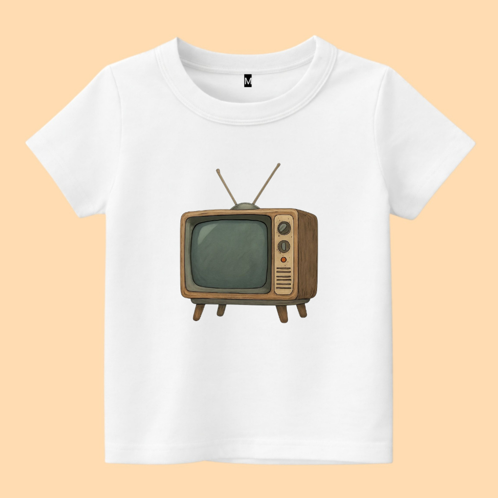 baju kaos anak gambar TV jadul