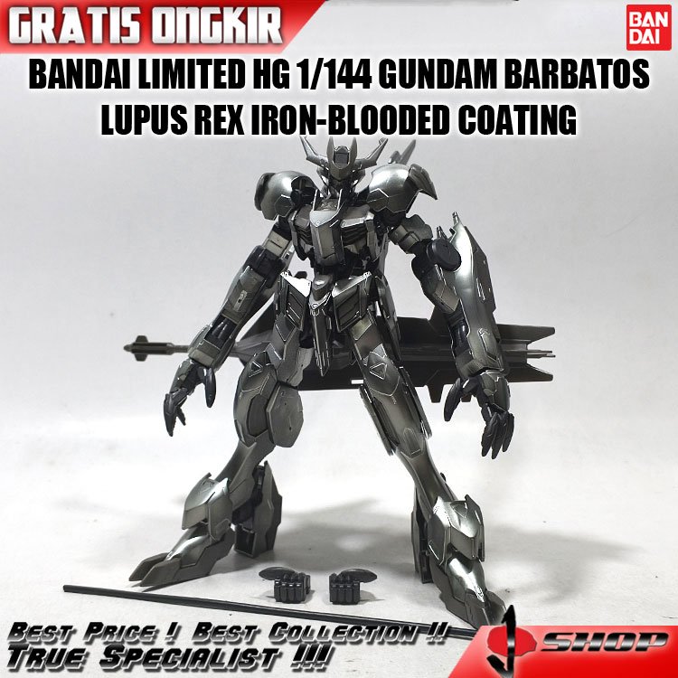 BANDAI LIMITED HG 1/144 GUNDAM BARBATOS LUPUS REX IRON-BLOODED COATING LTDHG614