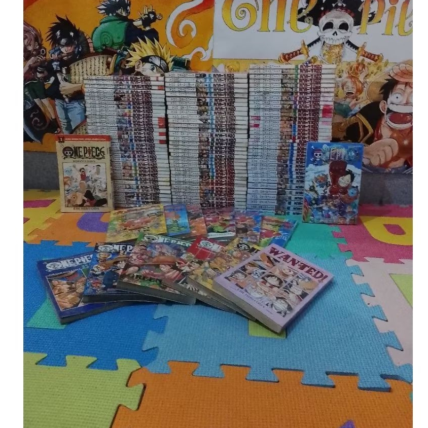 komik full set one piece 1-106 + one shot Chopperman + Chopperman 1-5 end + 6 pcs one piece data boo