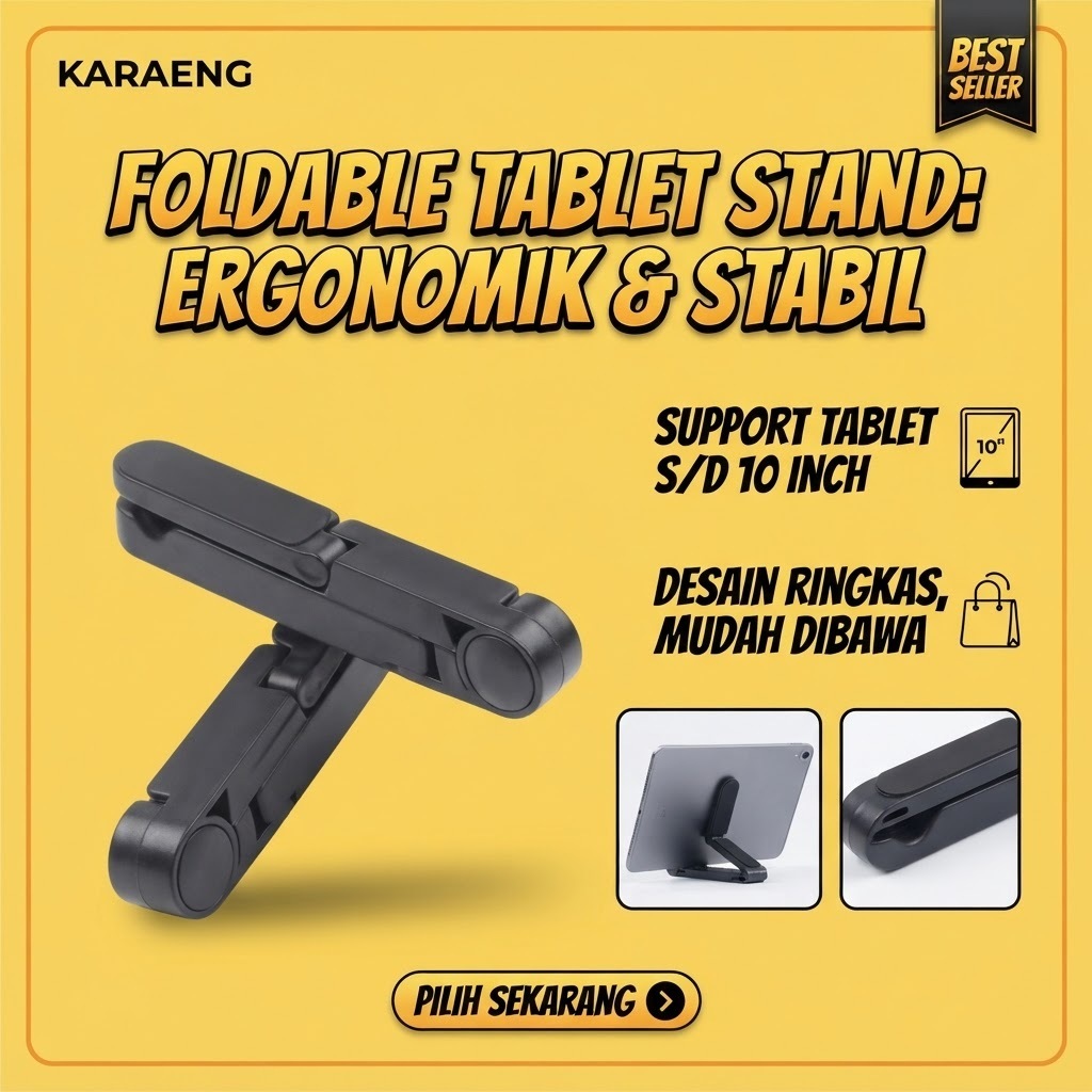 Universal Foldable Tablet Stand Holder 10 Inch