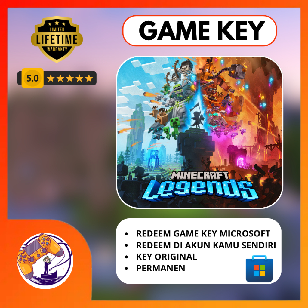 Minecraft Legends - Windows Store Game Key / Redeem Code - Fast Delivery Garansi Lifetime